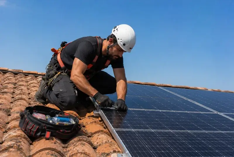 Maintenance et monitoring de panneaux solaires à Brenon
