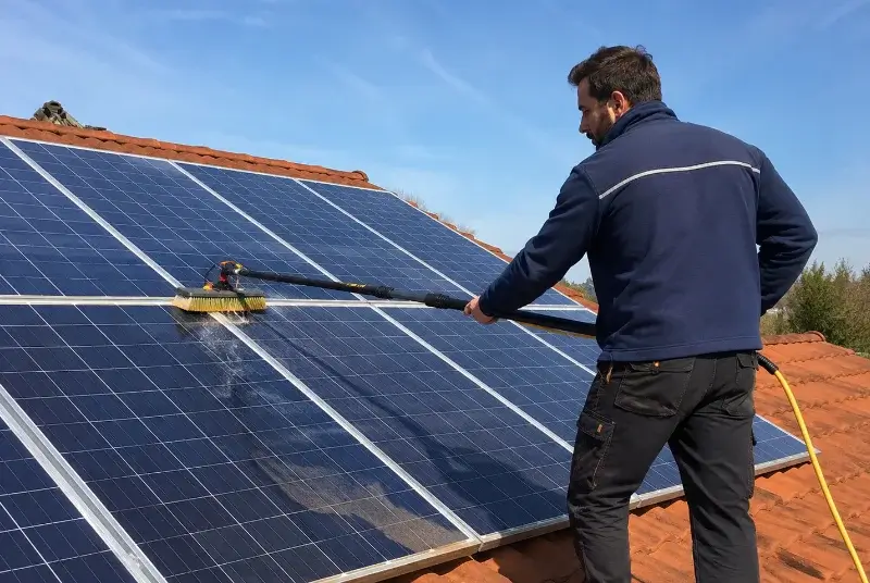 Nettoyage et entretien de panneaux solaires à Brenon