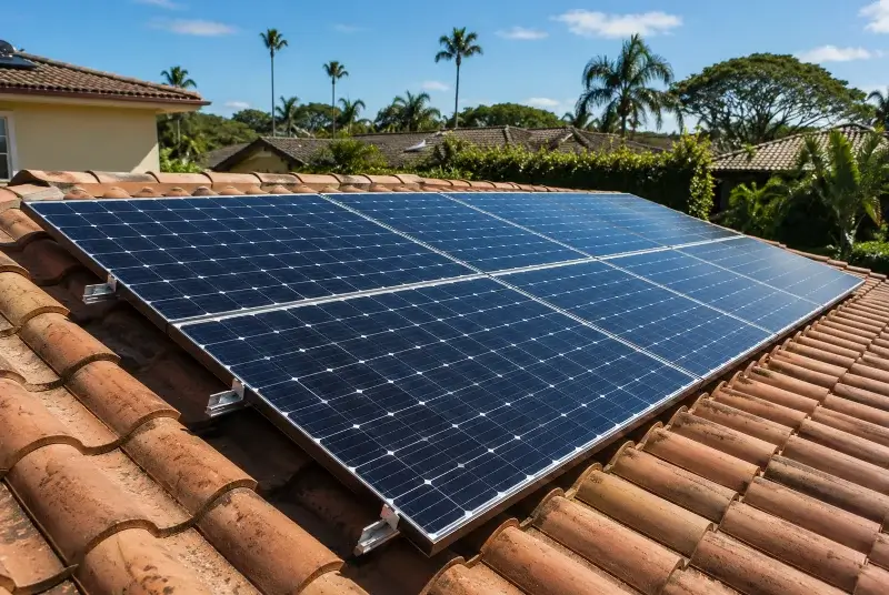 Installation de panneaux solaires à Brenon